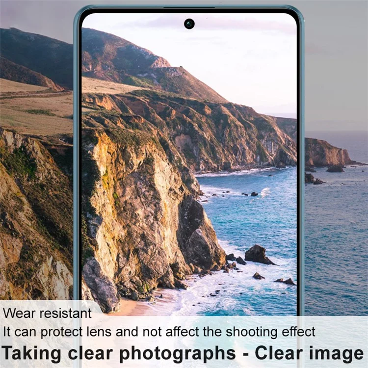 IMAK Für Xiaomi Redmi Anmerkung 13 5G Temperierte Glaskamera -objektivschutz + Acryl -objektivkappe Integrierter Objektivfilm