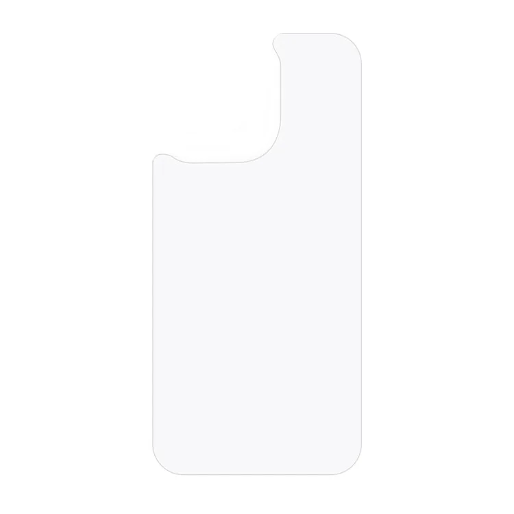 For iPhone 15 Pro Back Protector Straight Edge Tempered Glass Phone Back Film