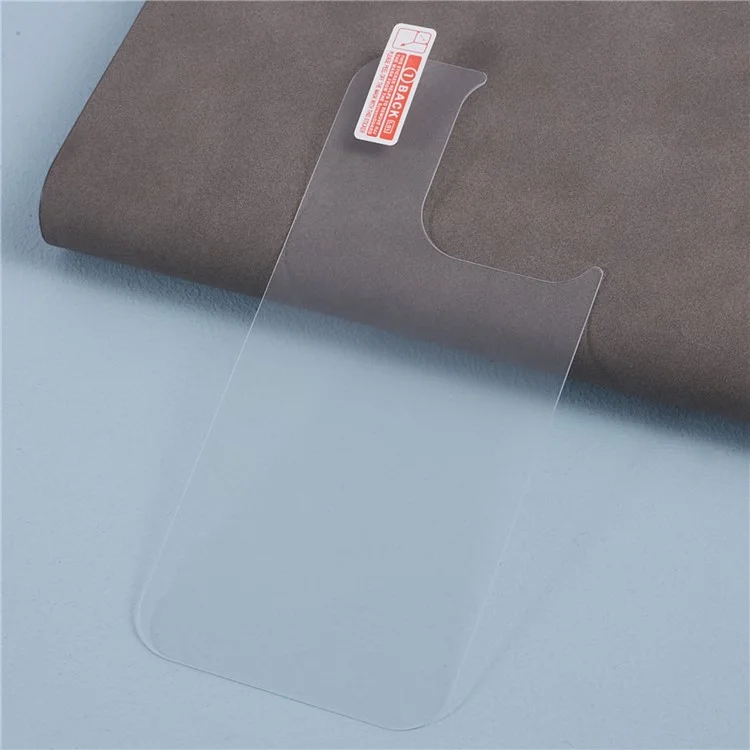 For iPhone 15 Pro Back Protector Straight Edge Tempered Glass Phone Back Film