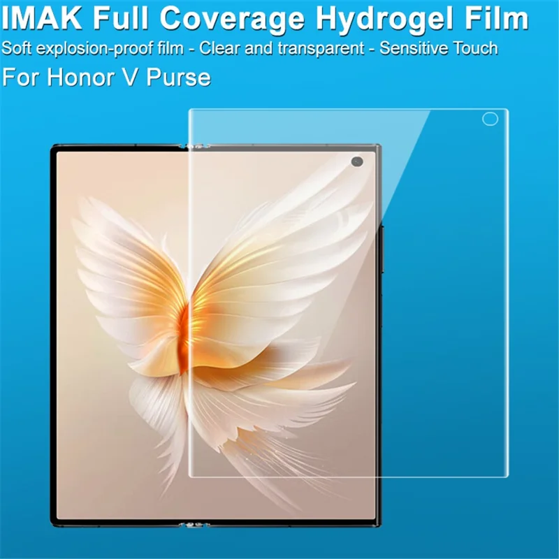 IMAK for Honor V Purse Hydrogel Film III Flexible Screen Protector Transparent TPU Touch Sensitive Film