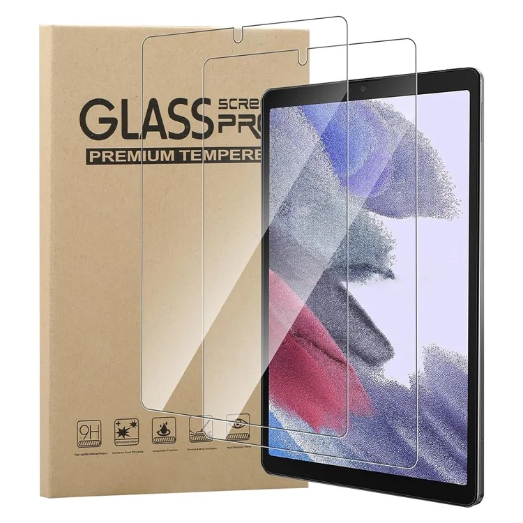 2Pcs For Samsung Galaxy Tab A9 2.5D 9H Hardness Screen Protector Tempered Glass Full Cover Film