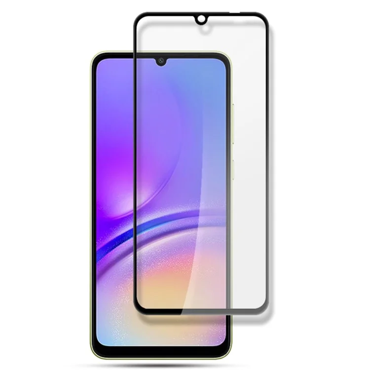 AMORUS Für Samsung Galaxy A05 4G HD Clear Screen Protector Silk Printing Full Glue Tempered Glass Film - Schwarz