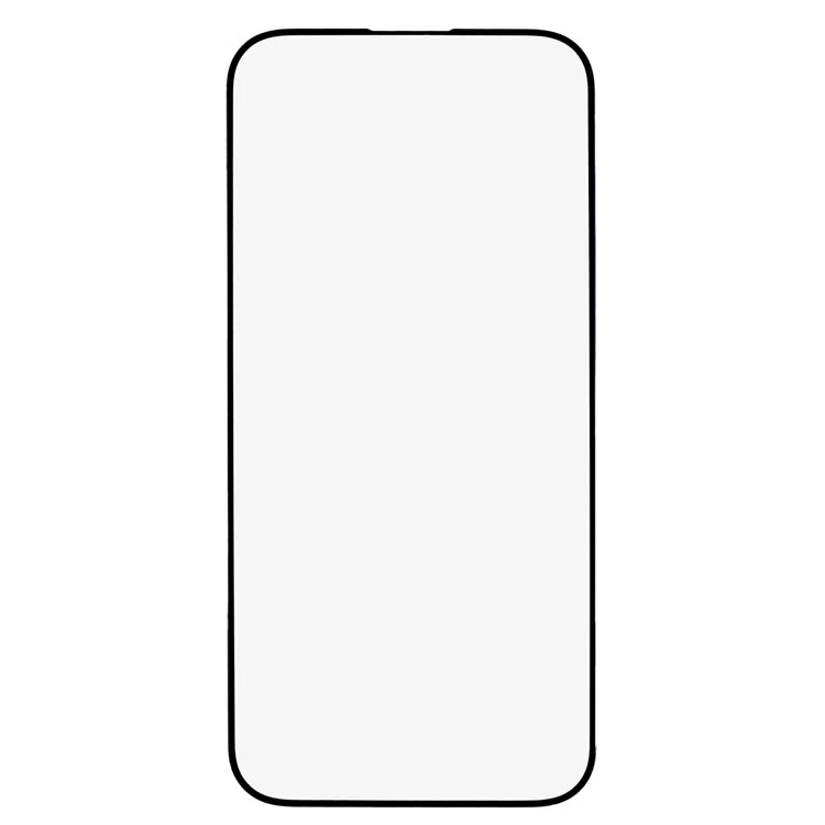 For iPhone 15 Pro Max Screen Protector Black Edge Silk Printing Anti-blue-ray Clear Tempered Glass Film