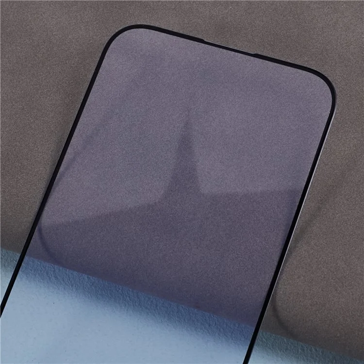 For iPhone 15 Pro Max Screen Protector Black Edge Silk Printing Anti-blue-ray Clear Tempered Glass Film