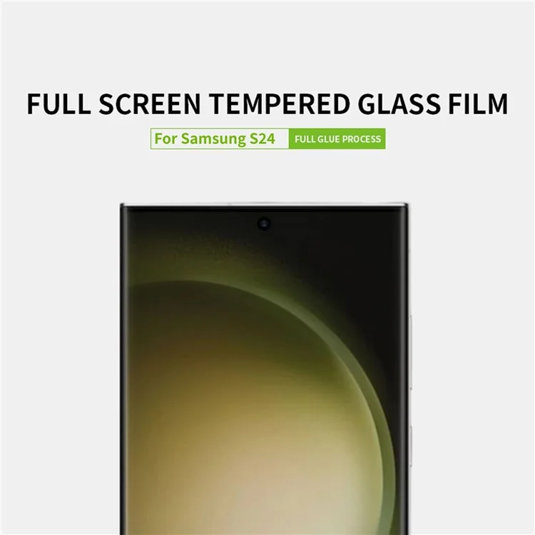 PINWUYO JK Tempered Glass Film Series-2 für Samsung Galaxy S24 staubdicht Hochaluminium-Silizium-Glasschutzfolie