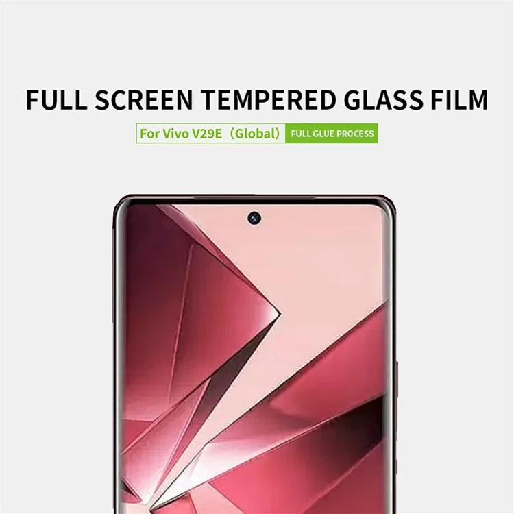 PINWUYO JK Série de films en verre trempé-2 Film d'écran pour vivo V29e (Global) 5G Protecteur d'écran en verre clair haute aluminium-silicium 