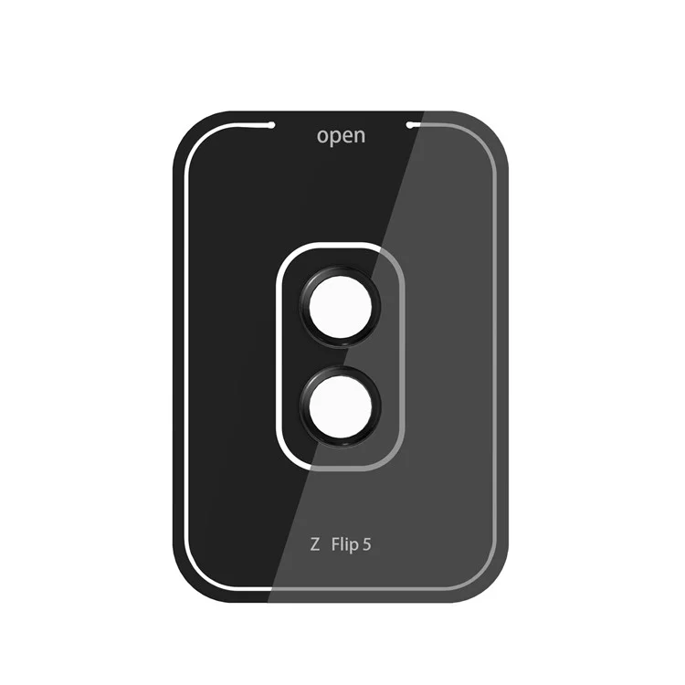 NILLKIN 2Pcs / Set For Samsung Galaxy Z Flip 5G Lens Film Aluminum Frame+Tempered Glass Camera Lens Protector