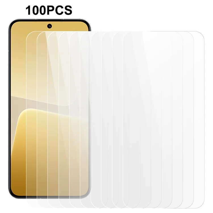 100Pcs for Xiaomi 13 / 14 Full Glue Phone Screen Protector Ultra Clear Tempered Glass Film