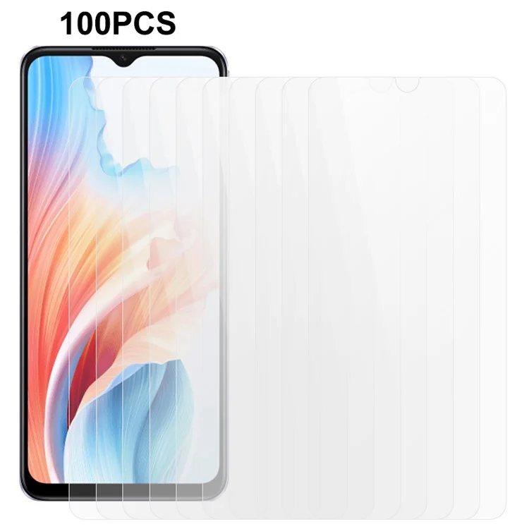 Großeinkauf 100 Stück für Oppo A2m 5G / A18 4G / A38 4G Bildschirmschutzfolie HD Klar gehärtetes Glas Bildschirmschutz
