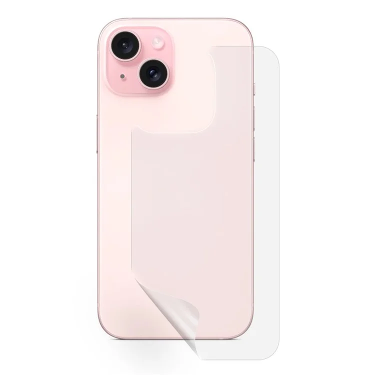For iPhone 15 Phone Back Protector Hydrogel TPU + PET Full Cover Film