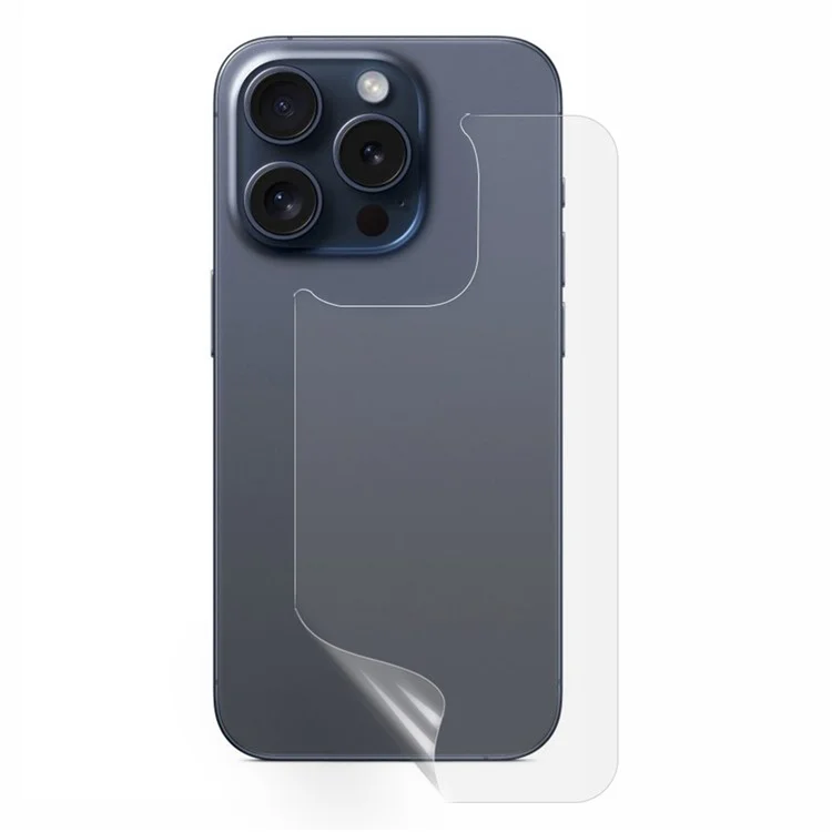 For iPhone 15 Pro Max Phone Back Protector Hydrogel HD Clear TPU + PET Back Cover Film
