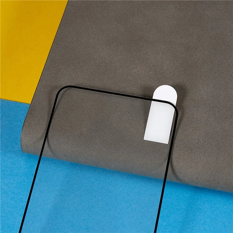 Para Xiaomi 14 Película de Tela Eletroprateada Seda Impressão Borda Preta Cola Total Protetor de Tela