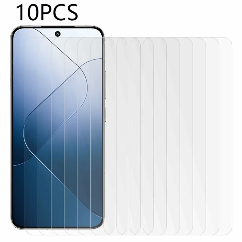 10PCS For Xiaomi 14 2.5D HD Clear Screen Protector 0.3mm Tempered Glass Film