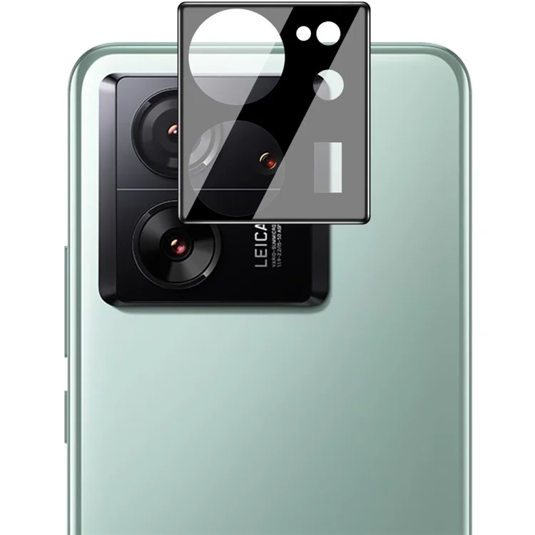 IMAK para Xiaomi 13T / 13T Pro Protector de lente de cámara a prueba de golpes Película protectora trasera de lente + Tapa de lente acrílica (Versión negra)
