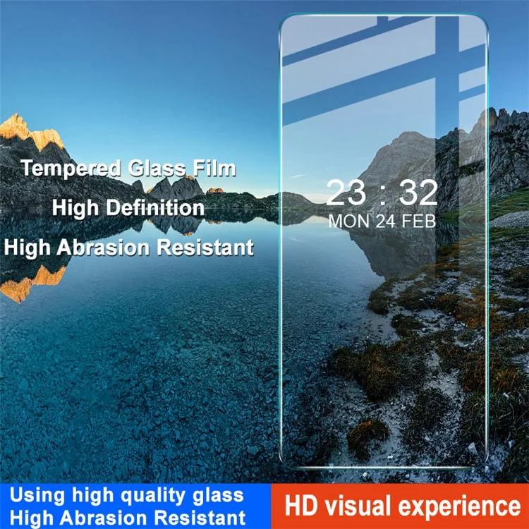 IMAK H Series For Motorola Moto G54 5G HD Clear Tempered Glass Screen Protector Dustproof Screen Film