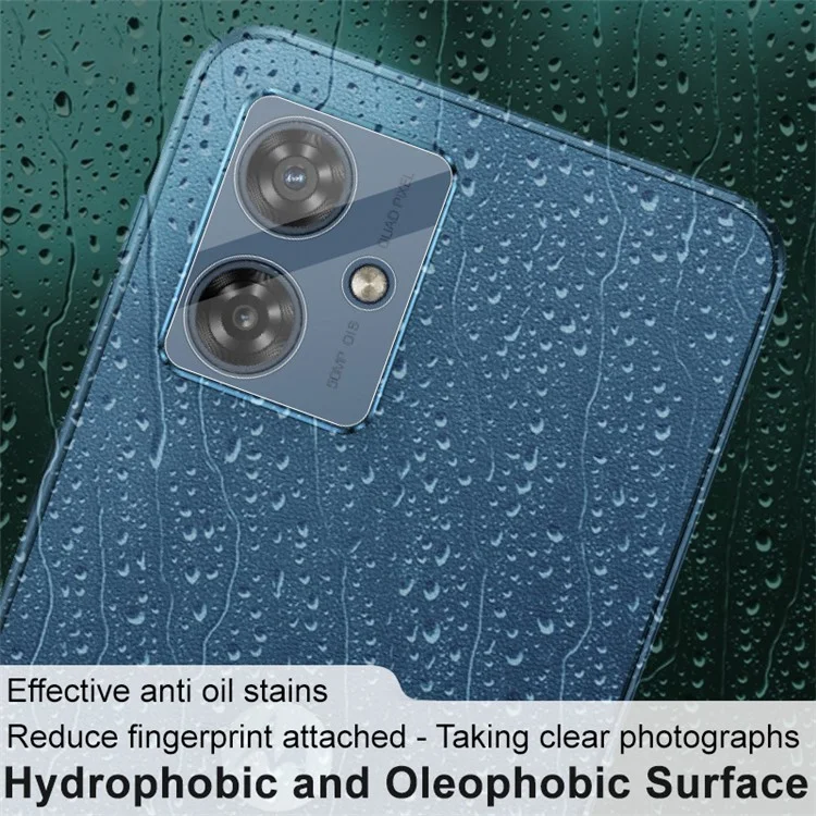 IMAK for Motorola Moto G54 5G Camera Lens Protector Integrated Tempered Glass Lens Film + Acrylic Lens Cap