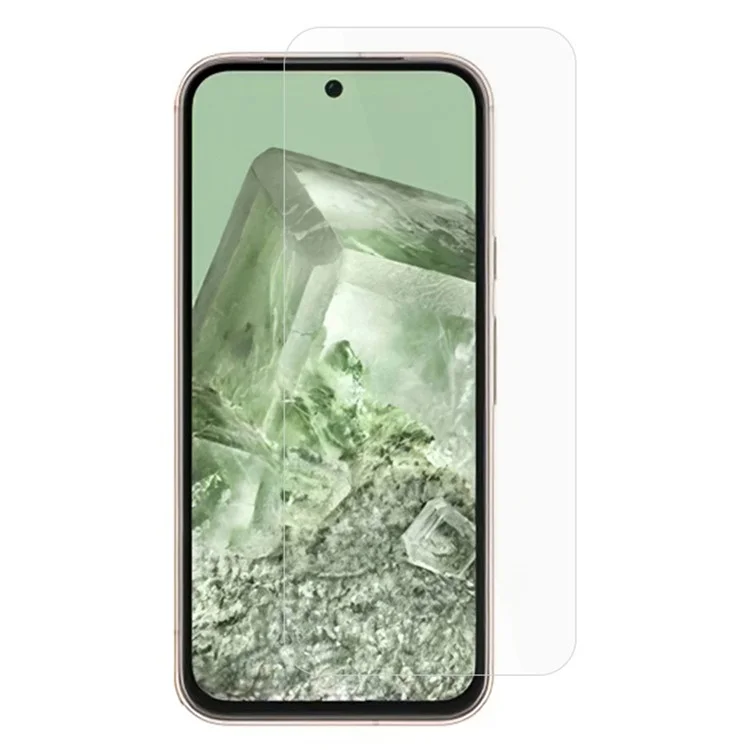 Защитная плёнка для экрана Google Pixel 8a, 0.3 мм, с закруглёнными краями, ударопрочное закалённое стекло