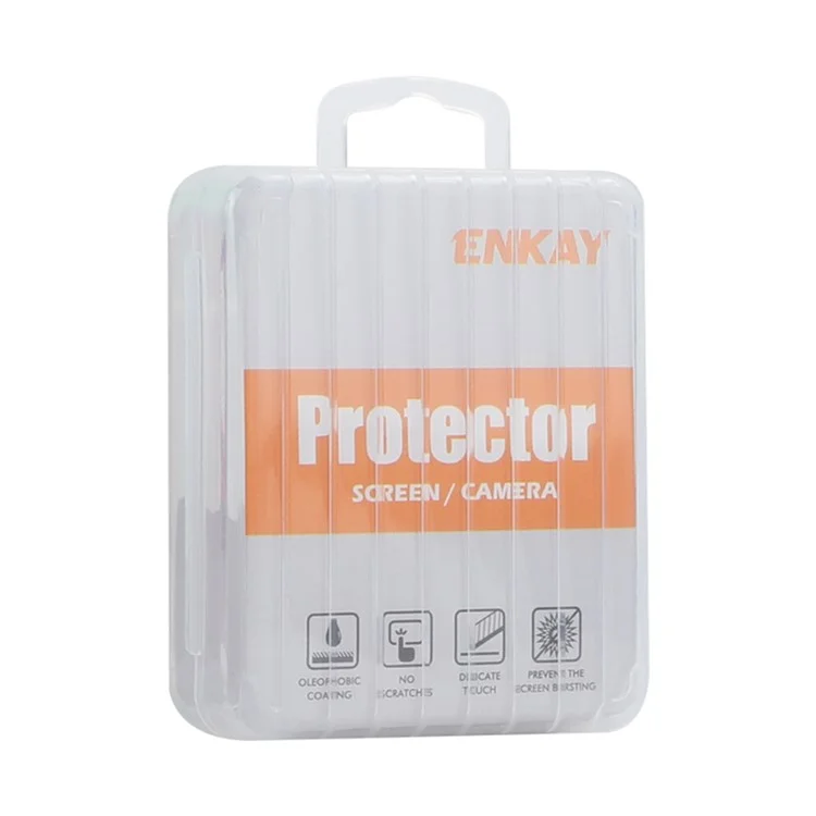 ENKAY HAT PRINCE 1 Set For iPhone 15 / 15 Plus Camera Lens Protector AR HD Clear Rhinestone Rear Lens Film - Bleu bébé