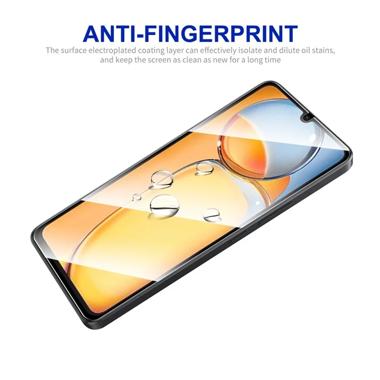 ENKAY HAT PRINCE 10Pcs pour Xiaomi Redmi 13C 4G / Poco C65 4G Anti-explosion Full Screen Protector Silk Printing Full Glue Film