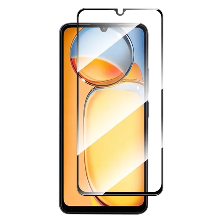 ENKAY HAT PRINCE For Xiaomi Redmi 13C 4G / Poco C65 4G High Aluminium-silicon Glass Screen Protector Silk Printing Film