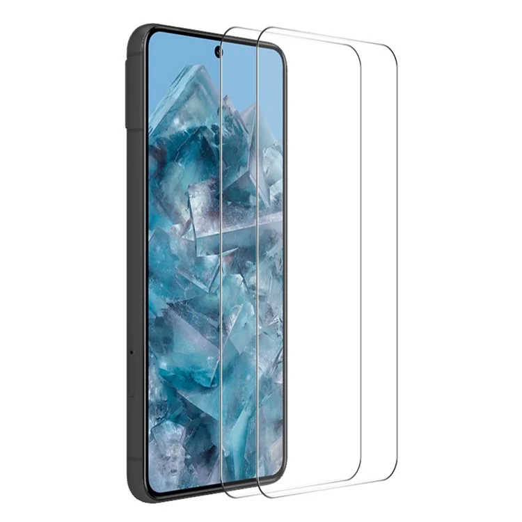 ENKAY HAT PRINCE 2Pcs pour Google Pixel 8 Pro Protecteur d'écran en verre aluminium-silicium haute qualité 0,26 mm 2,5D Film HD transparent