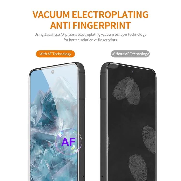 ENKAY HAT PRINCE 2Pcs pour Google Pixel 8 Pro Protecteur d'écran en verre aluminium-silicium haute qualité 0,26 mm 2,5D Film HD transparent
