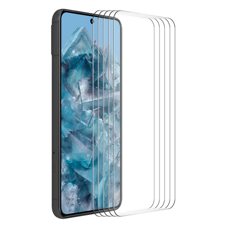 ENKAY HAT PRÍNCIPE 5Pcs 0,26mm 2,5D Película de proteção de vidro de alumínio-silício de alta qualidade para a tela do Google Pixel 8 Pro 