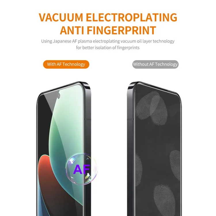 ENKAY HAT PRINCE Para Xiaomi 14 Película de Vidro de Alta Alumínio-Silício 0,26mm 9H 2,5D Protetor de Tela Transparente