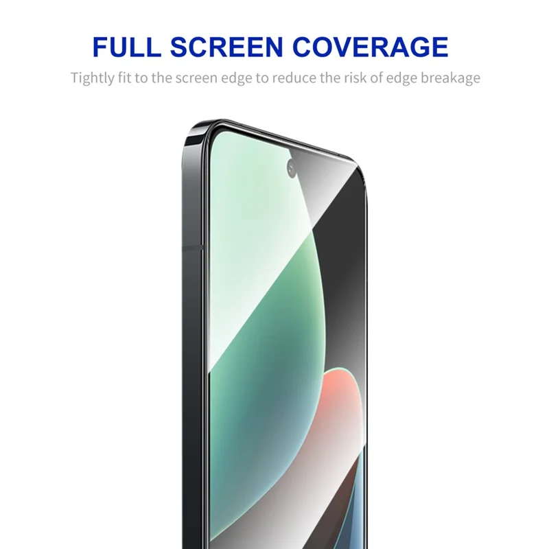 ENKAY HAT PRINCE para Xiaomi 14 Protector de pantalla completa con pegamento 0.26mm 9H 2.5D Película de impresión de seda