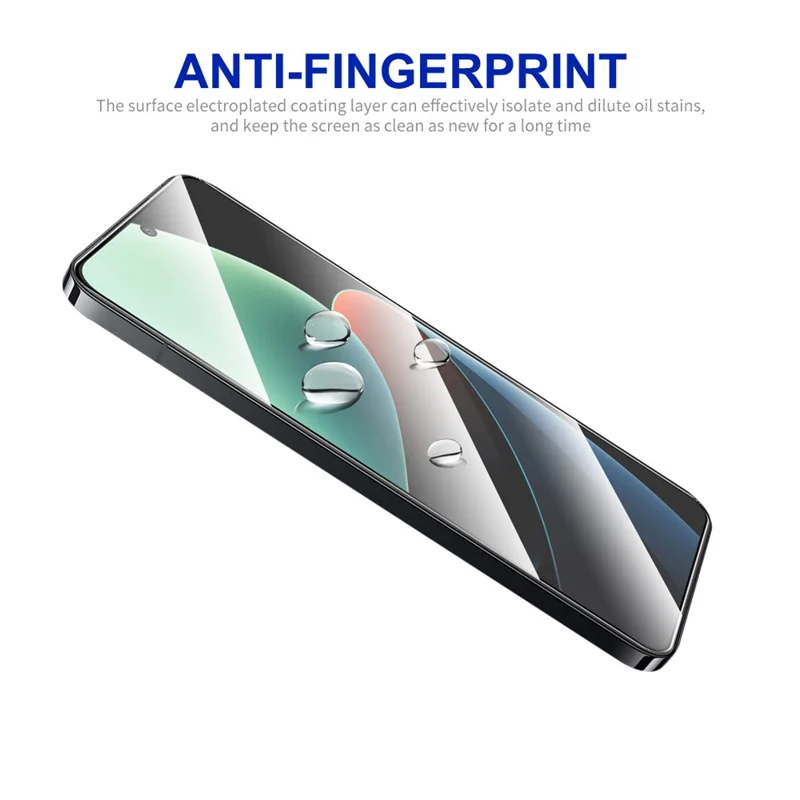 ENKAY HAT PRINCE para Xiaomi 14 Protector de pantalla completa con pegamento 0.26mm 9H 2.5D Película de impresión de seda