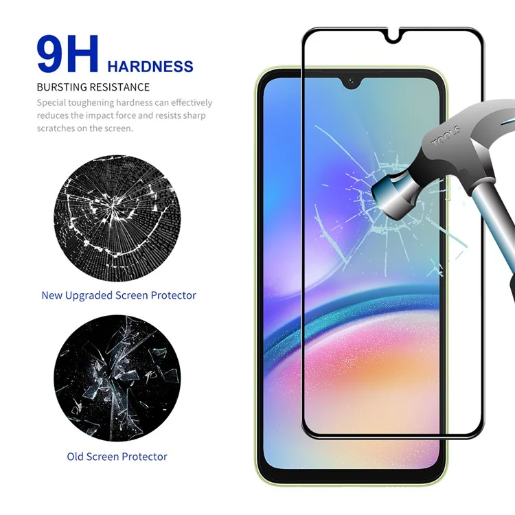 ENKAY HAT PRINCE 5Pcs for Samsung Galaxy A05s 4G Full Screen Protector 2.5D Silk Printing Anti-explosion Film