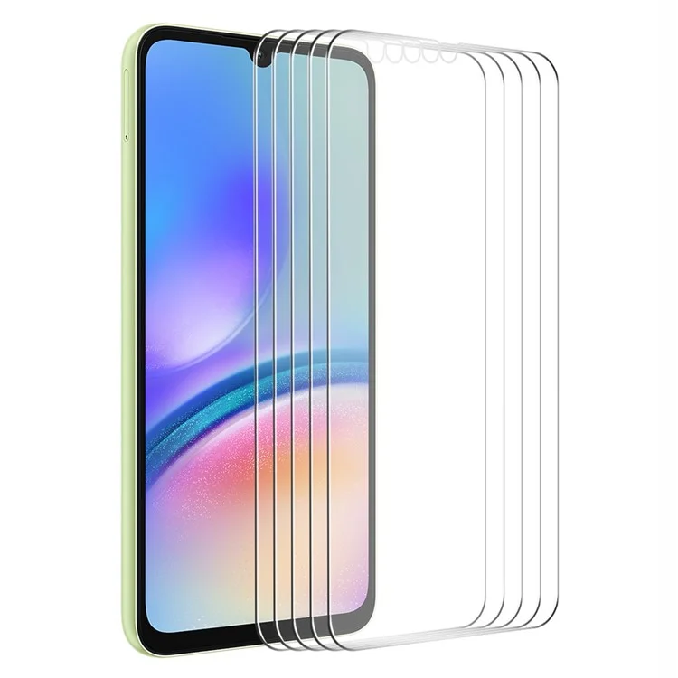ENKAY HAT PRINCE 5Pcs for Samsung Galaxy A05s 4G Clear Screen Protector 0.26mm 2.5D High Aluminium-silicon Glass Film