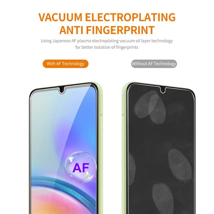 ENKAY HAT PRINCE 5Pcs for Samsung Galaxy A05s 4G Clear Screen Protector 0.26mm 2.5D High Aluminium-silicon Glass Film