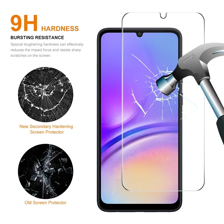 ENKAY HAT PRINCE 10 ШТ для Samsung Galaxy A05 4G Высококачественная алюминиево-кремниевая стеклянная пленка 0,26 мм 9H 2,5D HD Защитная пленка для экрана