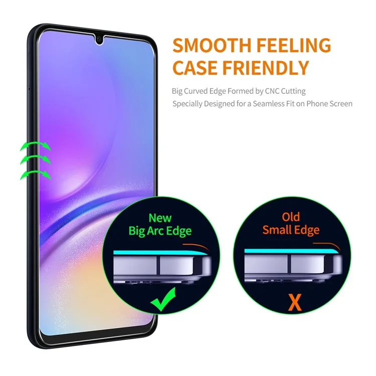ENKAY HAT PRINCE 10 ШТ для Samsung Galaxy A05 4G Высококачественная алюминиево-кремниевая стеклянная пленка 0,26 мм 9H 2,5D HD Защитная пленка для экрана