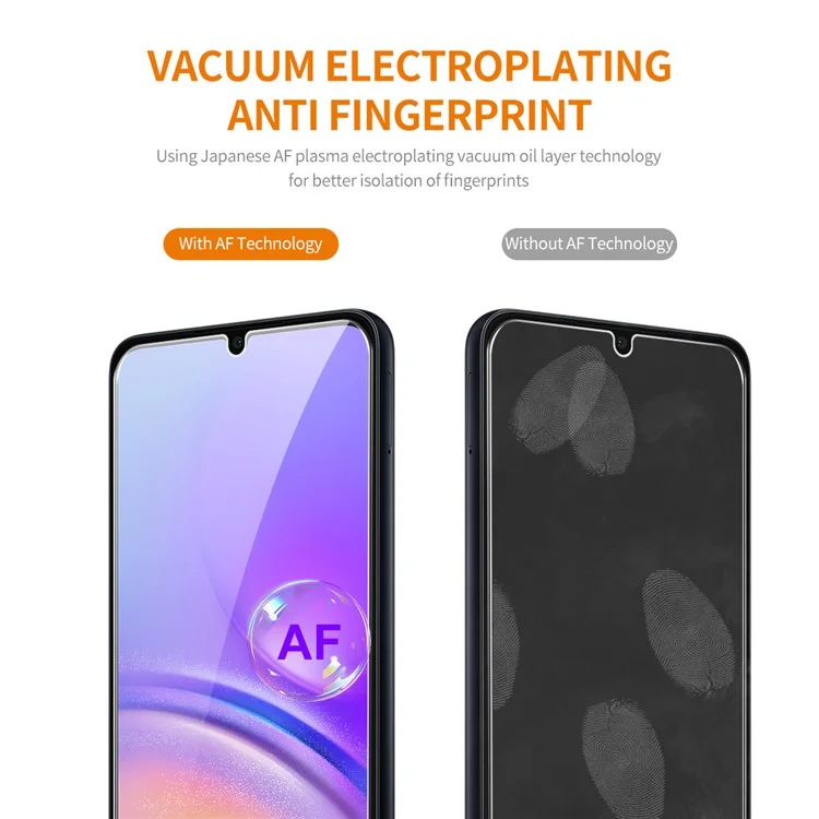 ENKAY HAT PRINCE 2Pcs для Samsung Galaxy A05 4G Высокое Алюминий-кремний Стеклянная Пленка 0.26мм 2.5D Прозрачный Экран Протектор