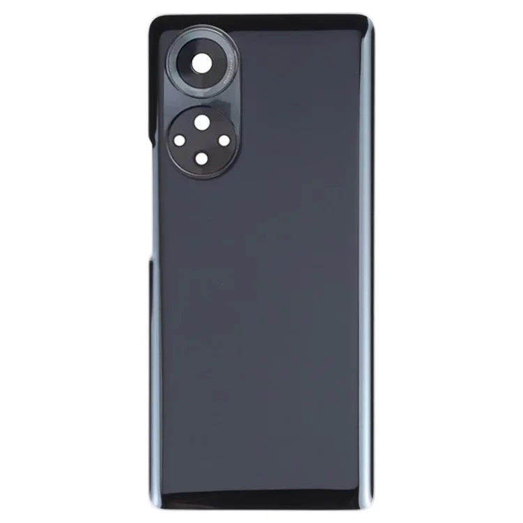 For Honor 50 Pro Housing Battery Door Back Cover with Camera Ring Cover Phone Parts (without Logo) - Black