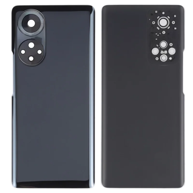 For Honor 50 Housing Battery Door Back Cover with Camera Ring Cover Phone Parts (without Logo) - Black