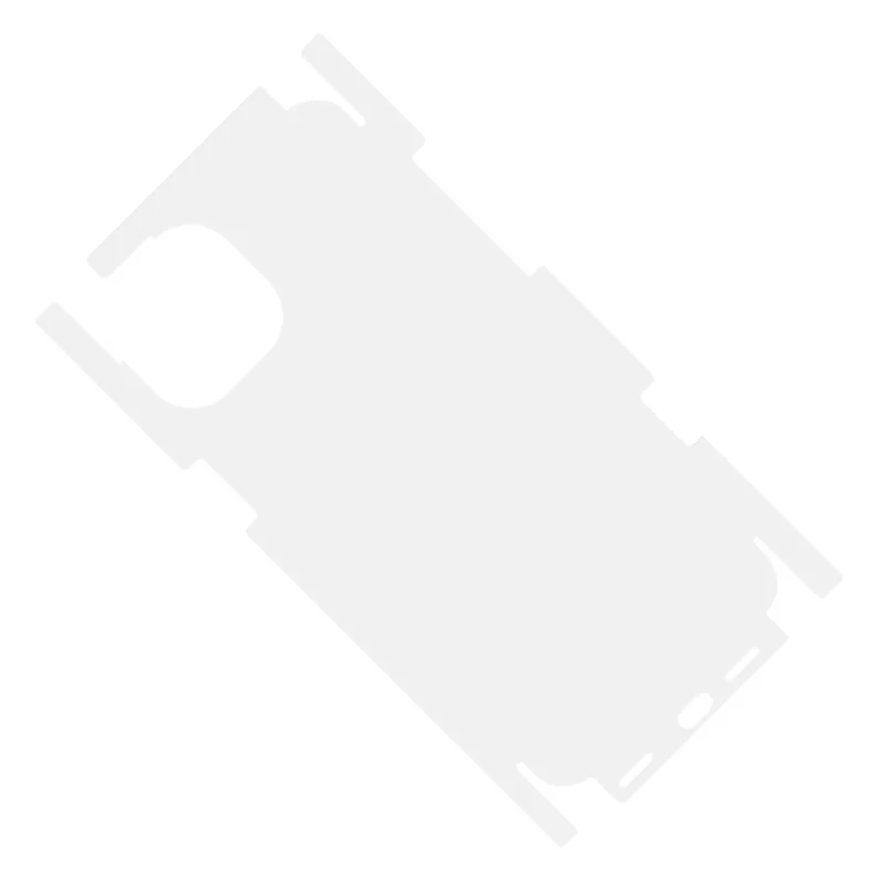 RURIHAI för iPhone 15 Pro Max Transparent bakre skärmskydd Ultratunt 0,1 mm Heltäckande AB-lim PET-film
