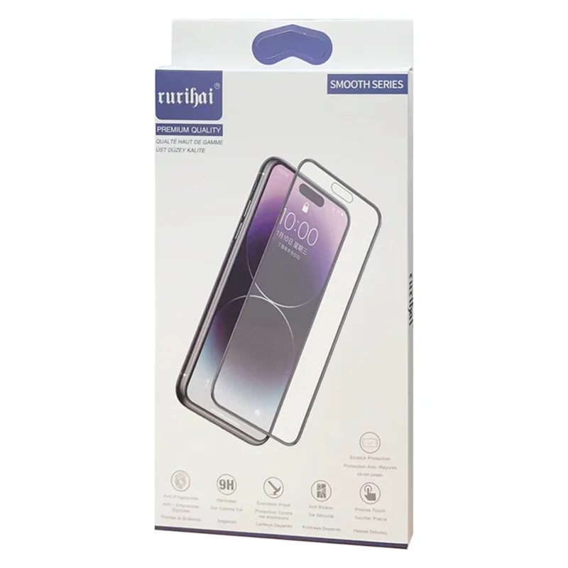 RURIHAI för iPhone 15 Pro Max Transparent bakre skärmskydd Ultratunt 0,1 mm Heltäckande AB-lim PET-film