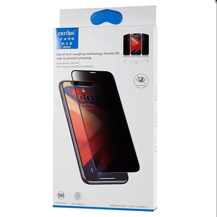 RURIHAI Für iPhone 15 Plus Handy Full Screen Protector 360-Grad Anti-Spionage Hochaluminium-Siliziumglas Bildschirmfilm