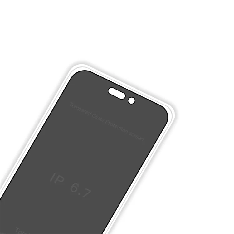 RURIHAI Für iPhone 15 Plus Handy Full Screen Protector 360-Grad Anti-Spionage Hochaluminium-Siliziumglas Bildschirmfilm