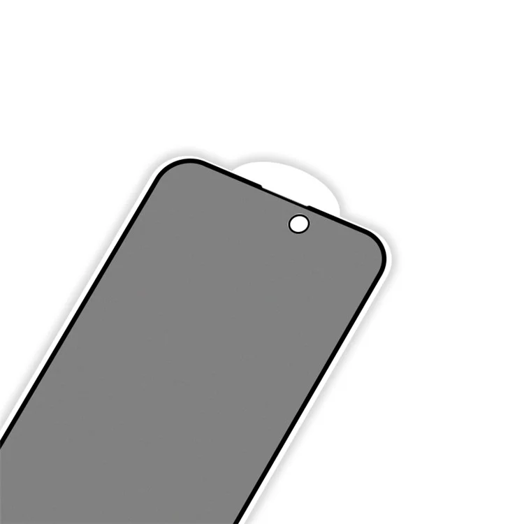 RURIHAI For iPhone 15 Full Screen Protector AG Matte Anti-fingerprint High Aluminum-silicone Glass Anti-spy Film