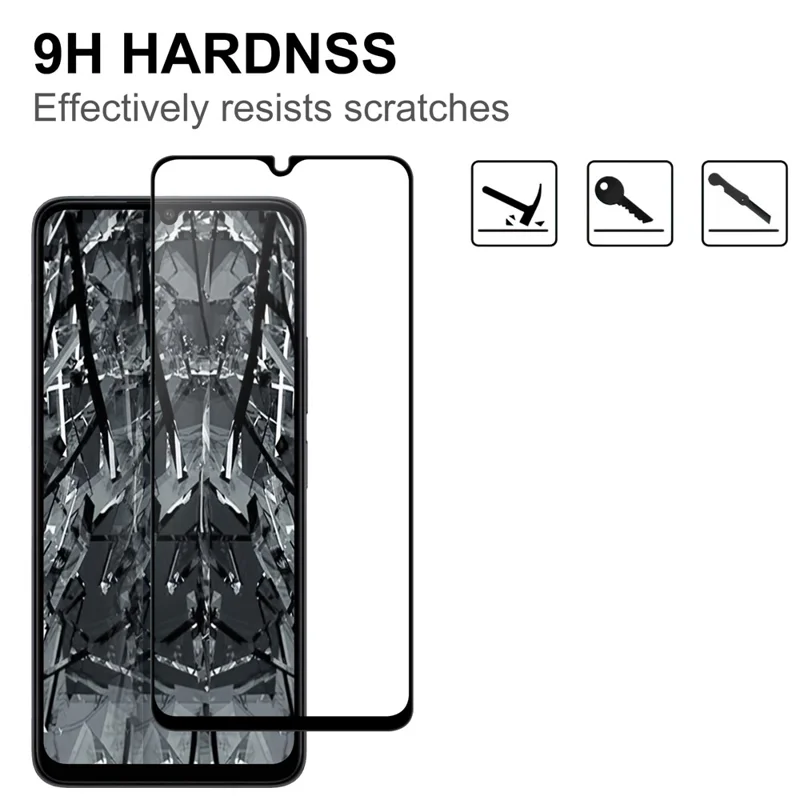 Pour Xiaomi Redmi 13C 4G / 13C 5G / Poco C65 4G / Poco M6 5G / 13R 5G Protecteur d'écran de téléphone cellulaire Film de couverture d'écran en verre AGC à colle complète