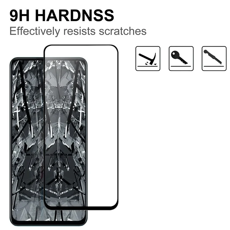 Para Oppo A79 5G / A2 5G Smart Phone Screen Protetor de Tela Adesivo Completo Vidro AGC Transparente Anti-impressões Digitais Cobertura da Tela