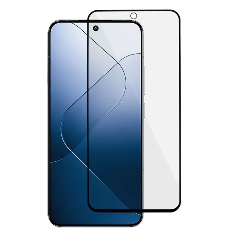 For Xiaomi 14 Matte Screen Protector Full Glue Full Cover Black Edge Tempered Glass Film