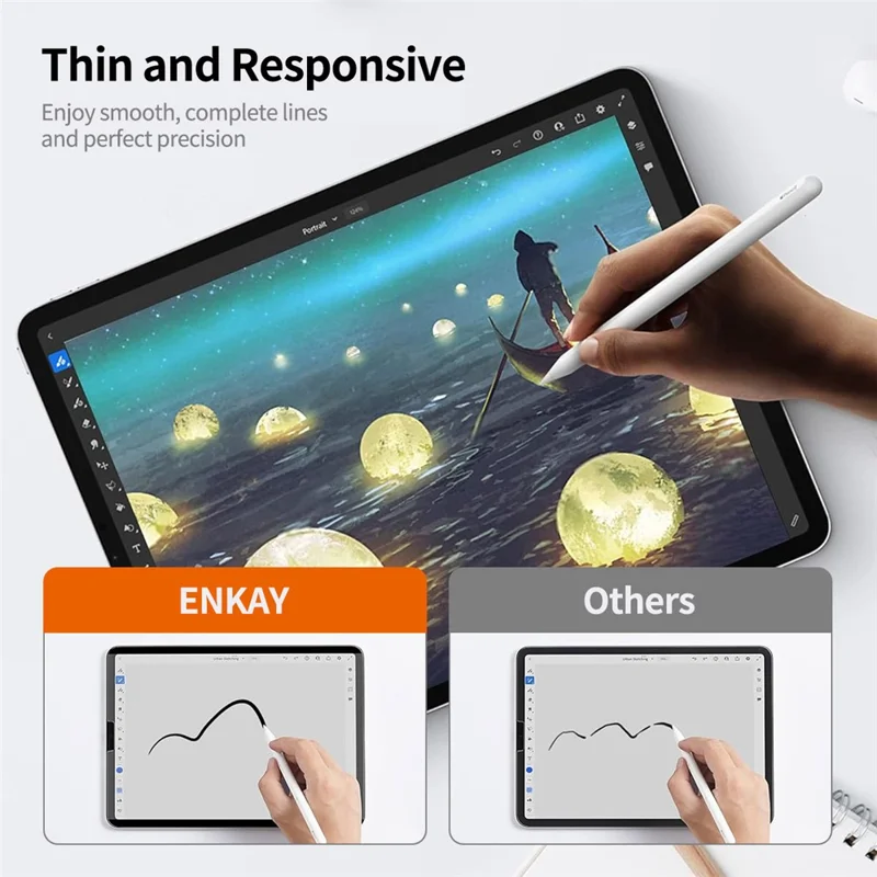 ENKAY HAT PRINCE For iPad Air (2020) / (2022) / iPad Pro 11 (2018) / (2020) / (2021) / (2022) 0.33mm Anti-Spy Full Screen Protector Tempered Glass Film