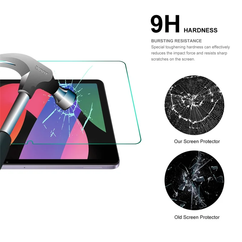 ENKAY HAT PRINCE 2 шт для Xiaomi Redmi Pad SE 0,33 мм защитная пленка для экрана 2,5D 9H ультраясный высокий алюмосиликатный стеклянная пленка