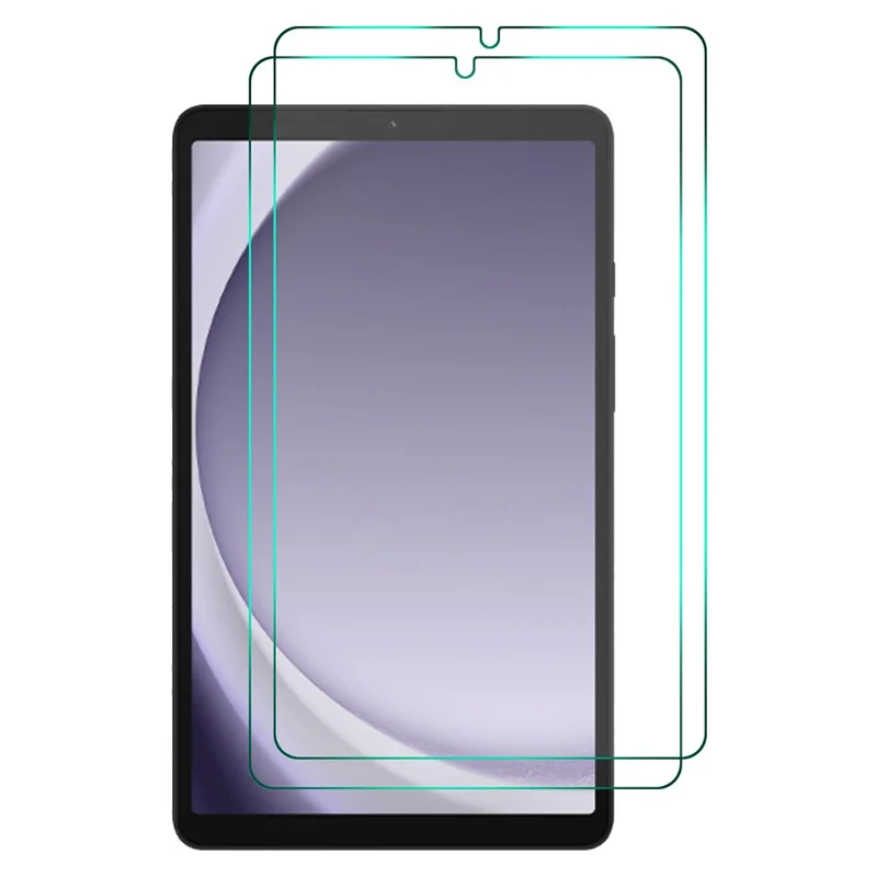 ENKAY HAT PRINCE 2 Peças para Tablet Samsung Galaxy Tab A9 Filme de Tela Ultra Fino 0,33 mm 9H 2,5D Alto Protetor de Tela de Vidro de Alumínio e Silício 