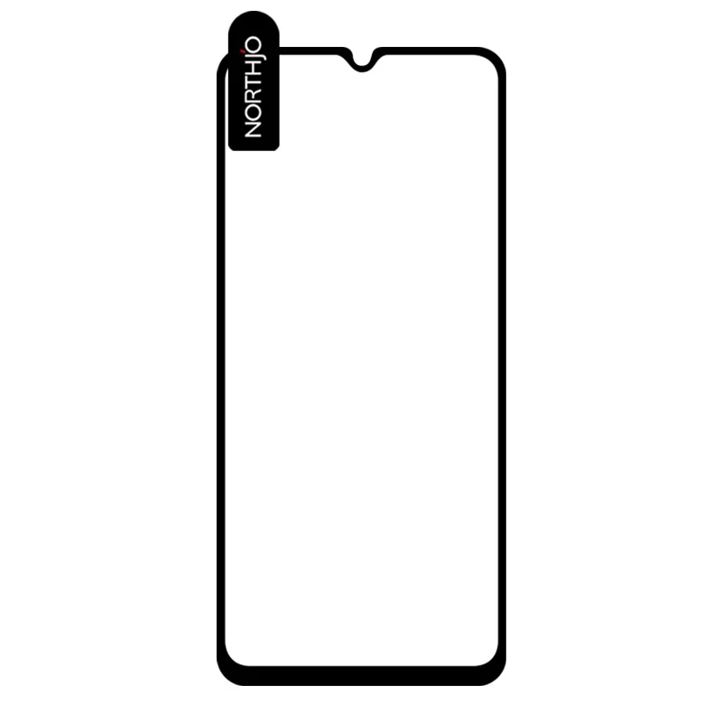 NORTHJO A+ Para Samsung Galaxy A05s 4G / A05 4G Protetor de Tela Completo 0,3 mm Serigrafia Completa Filme Cola - Preto